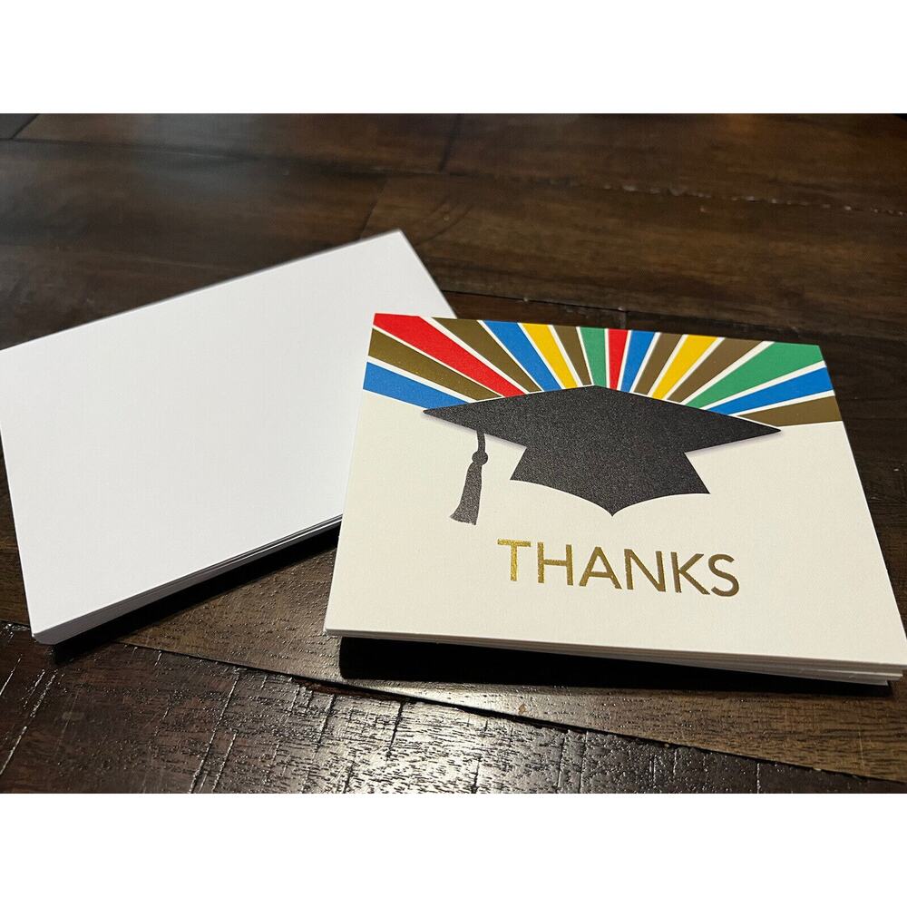 Hallmark Graduation Thank You Note Cards and Envelopes Primary Colors - 20 pack
